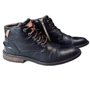 👞🚬 BULL BOXER London Grunge Leather Zip Boots | Men’s EU 41 / US 8